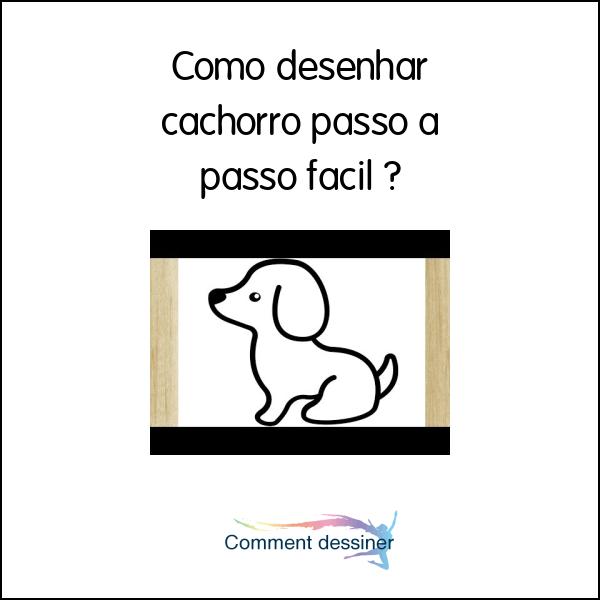 Como desenhar cachorro passo a passo facil